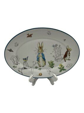 Beatrix Potter PETER RABBIT Oval Serving Platter 14" x 9.4"